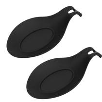 Kit 2 Descanso de Silicone Apoio de Colher Talheres Utensílios de Cozinha Bancada Fogão Uny Home