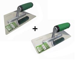 Kit 2 Desempenadeiras Efeitos Decorativos Aço Inox Nauber