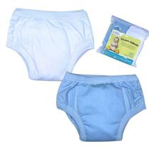 Kit 2 Desfralde Infantil Treinamento 2 Absorvente Azul/Brnco - G Kit 2 Desfralde Infantil Treinamento 2 Absorvente Azul/Brnco - G