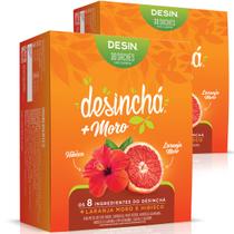 Kit 2 Desinchá Moro Sabor Laranja Hibisco 60 Sachês 4,5g Suplemento Alimentar Natural Original