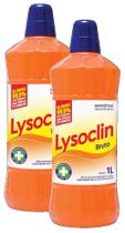 kit 2 Desinfetante Lysoclin Bruto Multiuso 1 Litro