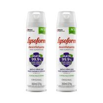 Kit 2 Desinfetante Lysoform Aerossol Desodorizador 360ml Kit 2 Desinfetante Lysoform Aerossol Desodorizador 360ml