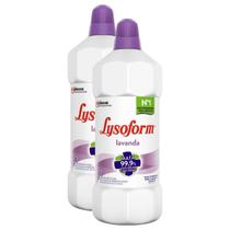 Kit 2 Desinfetante Lysoform Uso Geral Lavanda 1l Kit 2 Desinfetante Lysoform Uso Geral Lavanda 1l