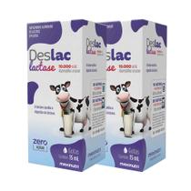 Kit 2 Deslac Lactase Gotas 15ml Maxinutri Kit 2 Deslac Lactase Gotas 15ml Maxinutri