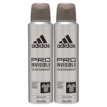 Kit 2 Desodorante Adidas Masculino Pro Invisible Aerossol Antitranspirante 150ml