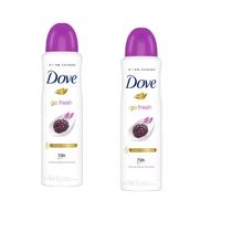 Kit 2 Desodorante Aerosol Amora E Flor Lótus 150ml 72h -Dove