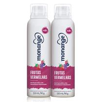Kit 2 Desodorante Aerossol Antitranspirante Monange Feminino Frutas Vermelhas 150ml