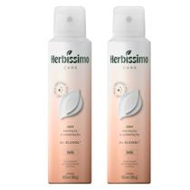 Kit 2 Desodorante Aerossol Herbíssimo Care Sem Álcool Vanilla 150Ml Dana
