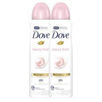 Kit 2 Desodorante Antitranspirante Aerosol Dove Beauty Finish 150ml