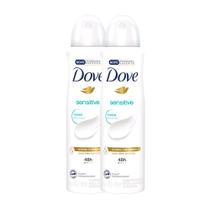 Kit 2 Desodorante Antitranspirante Aerosol Dove Sensitive Sem Perfume 150ml