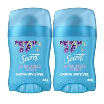 Kit 2 Desodorante Barra Secret 45G PH Balanceado Lavender Kit 2 Desodorante Barra Secret 45G PH Balanceado Lavender