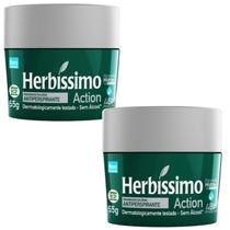 Kit 2 Desodorante Creme Action Herbíssimo 55G - Dana