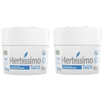 Kit 2 Desodorante Creme Antiperspirante Talco Herbíssimo 55g Kit 2 Desodorante Creme Antiperspirante Talco Herbíssimo 55g