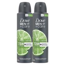 Kit 2 Desodorante Dove Limão e Sálvia Men + Care Aerossol 150ml