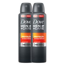 Kit 2 Desodorante Dove Men + Care Antibac Aerosol Antitranspirante 48h 150ml