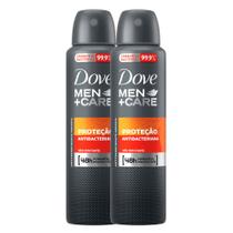 Kit 2 Desodorante Dove Men + Care Antibac Aerosol Antitranspirante 48h com 150ml