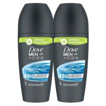 Kit 2 Desodorante Dove Men + Care Proteção Total Roll-on Antitranspirante 48h 50ml