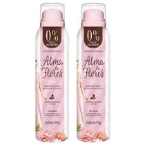 kit 2 Desodorante Feminino Aerossol Fragrâncias Alma de Flores Perfumação Prolongada 160ml kit 2 Desodorante Feminino Aerossol Fragrâncias Alma de Flores Perfumação Prolongada 160ml