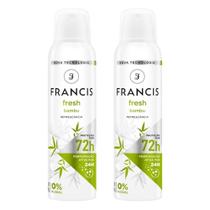 Kit 2 Desodorante Francis Fresh Bambu Aerosol Antitranspirante 72h 150ml Kit 2 Desodorante Francis Fresh Bambu Aerosol Antitranspirante 72h 150ml