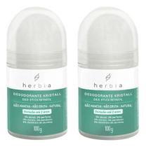 Kit 2 Desodorante Herbia Pedra de Sal 120g Livre Alumínio Peles Sensíveis Kit 2 Desodorante Herbia Pedra de Sal 120g Livre Alumínio Peles Sensíveis