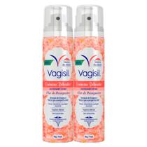 Kit 2 Desodorante Íntimo Vagisil Flor de Pessegueiro 75ml