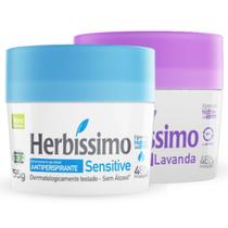 Kit 2 Desodorante Lavanda e Sensitive Herbíssimo 55G - Dana