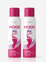 Kit 2 Desodorante Mood Feminino Pé Control Jato Seco 150ml Controle do Mau Odor Toque Seco Frescor Kit 2 Desodorante Mood Feminino Pé Control Jato Seco 150ml Controle do Mau Odor Toque Seco Frescor