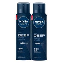 Kit 2 Desodorante Nivea Men Deep Original Aerosol Antitranspirante 48h 150ml Kit 2 Desodorante Nivea Men Deep Original Aerosol Antitranspirante 48h 150ml