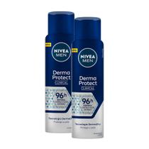 Kit 2 Desodorante Nivea Men Derma Protect Clinical Antitranspirante Aerosol 150ml