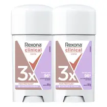 Kit 2 Desodorante Rexona Clinical Extra Dry 58g