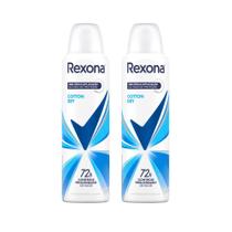 Kit 2 Desodorante Rexona Cotton Dry Aerosol Antitranspirante 48h 150ml