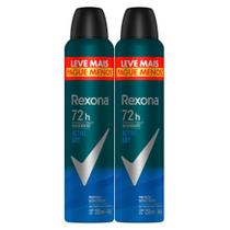 Kit 2 Desodorante Rexona Men Active Dry Aerosol Antitranspirante 72h 250ml Leve Mais Pague Menos
