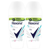 Kit 2 Desodorante Rexona Sem Perfume Roll-on Antitranspirante 72h 50ml Kit 2 Desodorante Rexona Sem Perfume Roll-on Antitranspirante 72h 50ml
