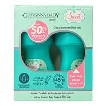 Kit 2 Desodorante Roll-on Candy 48h Vegano Giovanna Baby 50ml Cada Kit 2 Desodorante Roll-on Candy 48h Vegano Giovanna Baby 50ml Cada