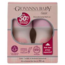Kit 2 Desodorante Roll-on Classic 48h Vegano Giovanna Baby 50ml Cada Kit 2 Desodorante Roll-on Classic 48h Vegano Giovanna Baby 50ml Cada