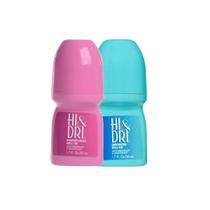 KIt 2 Desodorante Roll On Hi e Dri Azul e rosa 50ml Original - Hi & Dri