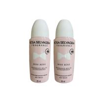 Kit 2 Desodorante Roll-on Miss 85ml Rosa Selvagem Kit 2 Desodorante Roll-on Miss 85ml Rosa Selvagem