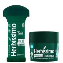 Kit 2 Desodorante Twist e Creme Tradicional Herbíssimo - Dana - Dana Cosméticos