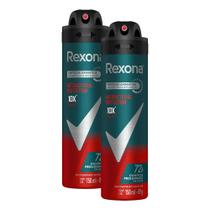 Kit 2 Desodorantes Antitranspirantes Aerossol Rexona Men Antibacterial Protection 150ml cada Kit 2 Desodorantes Antitranspirantes Aerossol Rexona Men Antibacterial Protection 150ml cada