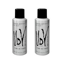 Kit 2 Desodorantes Body Spray Udv Black 200 ml - Ulric de Varens