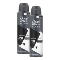 Kit 2 Desodorantes Dove Men+Care Antitranspirante Aerossol Invisible Dry 150ml