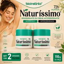 Kit 2 Desodorantes em Creme Bio Instinto Naturíssimo BioProtect Hipoalergênico 72h Proteção Kit 2 Desodorantes em Creme Bio Instinto Naturíssimo BioProtect Hipoalergênico 72h Proteção