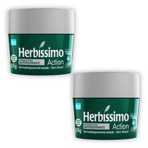 Kit 2 Desodorantes Herbíssimo Creme Action 55g