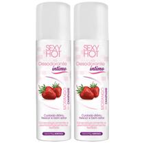 Kit 2 Desodorantes Intimo Sedução Morango com Champagne Eva
