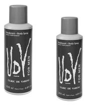 Kit 2 Desodorantes Masculinos Body Spray Udv For Men 200 Ml Kit 2 Desodorantes Masculinos Body Spray Udv For Men 200 Ml