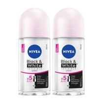 Kit 2 Desodorantes Roll On Invisible Feminino 50ml Nivea Kit 2 Desodorantes Roll On Invisible Feminino 50ml Nivea