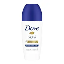 Kit 2 desodorantes sntitranspirantes roll-on dove original 50ml cada cuidado em dobro