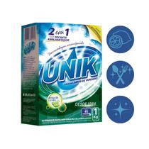 Kit 2 detergente unik em po para lava louças 1kg limão secante