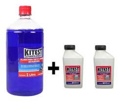 Kit 2 Detergentes P/ Limpeza Kitest + 1 Fluído 1l Kitest