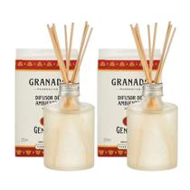 Kit 2 Difusor de Ambientes Aromas Gengibre Granado Terrapeutics com Varetas 250ml Kit 2 Difusor de Ambientes Aromas Gengibre Granado Terrapeutics com Varetas 250ml